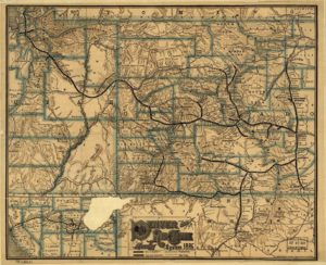 Denver&RioGrande Railroad map 1886
